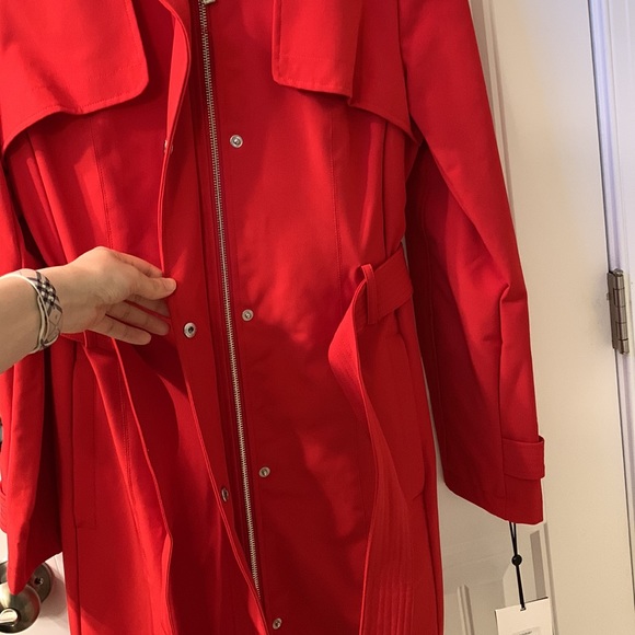 DKNY Bright Red Coat - Picture 12 of 17